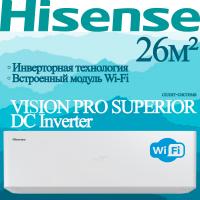 Hisense Инверторные сплит-системы серии VISION PRO SUPERIOR DC Inverter AS-10UW4RXVQH01A с установкой